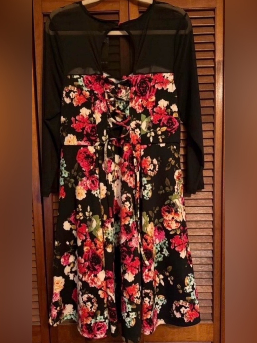 Torrid Mini Scuba Illusion Neck Dress (size 1X)